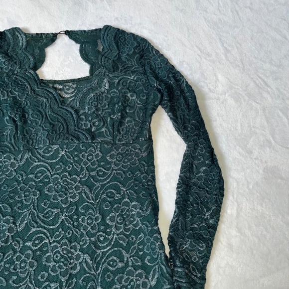 🇺🇦Lace  Cocktail dress Dark Green Exclusive - Picture 5 of 10